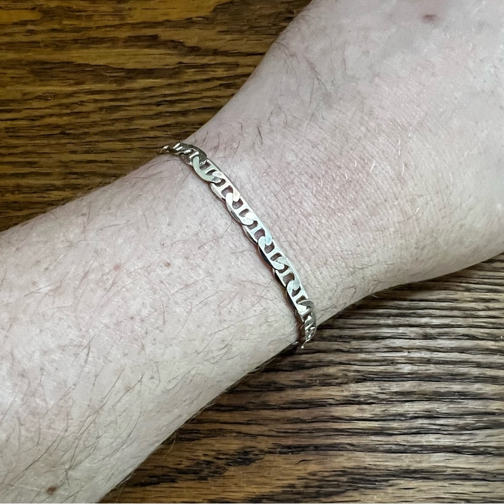 925 Silver Mariner Link Bracelet